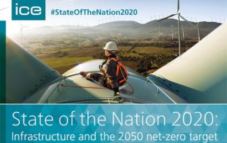 Image shows the cover image of the ICE State of the Nation Report 2020.