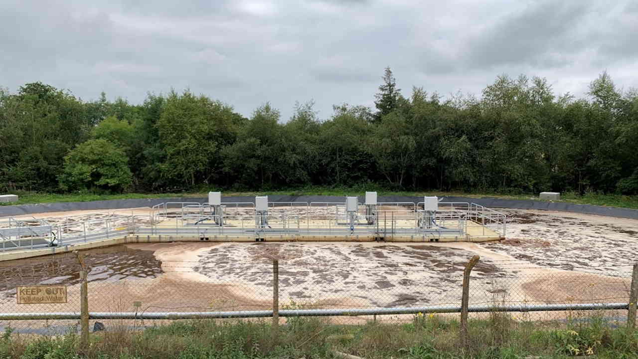 Deep Moor leachate treatment plant view